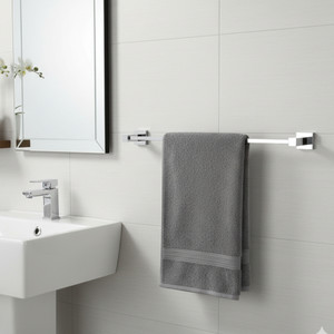 ibell ibl 33-sh square design towel rod towel stand for bathroom accessories chrome fishish towel holder stainless steel