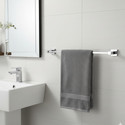 iBELL IBL 33-SH Square Design Towel Rod, Towel Stand for Bathroom Accessories Chrome Fishish Towel Holder (Stainless Steel)