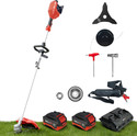 iBELL IBL BB20-60 Brushless Brush Cutter 20V+20V,5800 RPM,2X4.0Ah Battery,Dual Charger Cordless Grass Trimmer