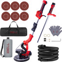 iBELL IBL LS25-85 Drywall Sander Long Handle 9/215mm,1000W,900-1800RPM Variable Speed Drywall Sander