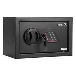 bell sl-25s 218l locker box for money amp jewellery electronic safe locker for home amp office  digital lock with password and emergency key 250h x 350w x 250d mm 591kg 1 year warranty net-164l