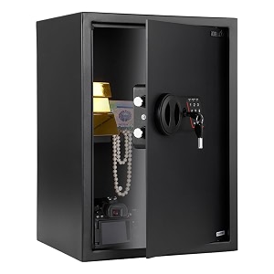 ibell sl-50b 5425l locker box for money amp jewellery electronic safe locker for home amp office-digital lock with password and emergency key 500h x 350w x310d mm 1537kg12 months warrantynet-431l