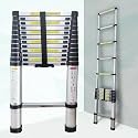 iBELL TE012 3.81m (12.5 Feet) Portable & Compact Aluminium Telescopic Ladder | 13-Steps Foldable Multipurpose Step Ladder for Home & Outdoor Use