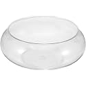 IbErsacs Clear Fish Bowl Vase Bubble Bowl Round Shallow Planter Terrarium Fish Bowl Aquatic Plant Pot Daffodil Pot Hydroponic Planter Fish Tank Aquarium Bowl, Transparent