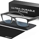 IBOANN Reading Glasses for Men Readers Mens Stylish Blue Light Blocking Computer Eyeglasses