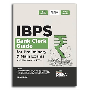 ibps bank clerk guide for preliminary amp main exams with chapter-wise pyqs 14th edition  42 chapters  3900 mcqs  fully solved
