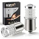 iBrightstar 1156 LED Bulb Red, BA15S 1141 LED Brake Light Bulbs Super Bright for Rear Brake Lights and Tail Lights, 2 Pack
