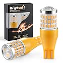 iBrightstar 921 LED Bulb Amber, T15 912 LED Turn Signal Light Bulbs Super Bright for Vehicle Blinker Lights, 2 Pack