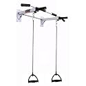 IBS Pull Up Bar Wall Mounted Chin Up Bar with 2 Ropes with Handles Gym