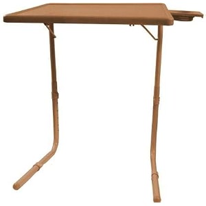 ibs table multi function detachable and foldable table mate with cup holder camel