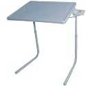 IBS Table Multi Function Detachable and Foldable Table Mate with Cup Holder (Grey)