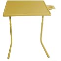 IBS Table Multi Function Detachable and Foldable Table Mate with Cup Holder (Yellow)