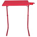 IBS Table Multi Function Detachable and Foldable Table Mate with Cup Holder (Red)
