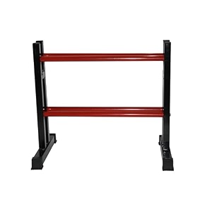ibs two tier premium storage mini dumbbell rack built for strength building weight loss amp home gym multiple dumbbell uses red mini