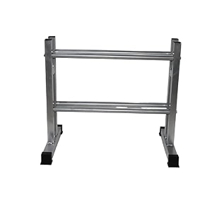 ibs two tier premium storage mini dumbbell rack built for strength building weight loss amp home gym multiple dumbbell uses silver mini