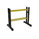 IBS Two Tier Premium Storage Mini Dumbbell Rack Built for Strength Building, Weight Loss & Home Gym multiple dumbbell uses. (YELLOW, MINI)