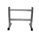 IBS Two Tier Premium Storage Mini Dumbbell Rack Built for Strength Building, Weight Loss & Home Gym multiple dumbbell uses. (SILVER, MINI)