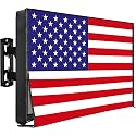 IC ICLOVER Outdoor TV Cover 70-75inch, with Waterproof Side Zipper -US Flag