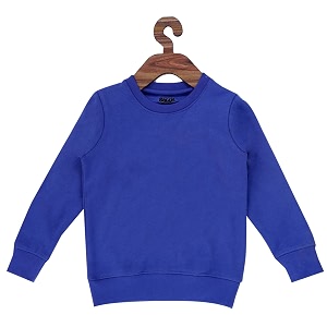 icable boys full sleeves plain sweatshirt made in india