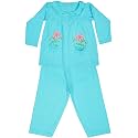 ICABLE Girl's Cotton Embroidered Top & Pajama Set