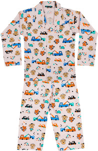 icable girls printed cotton blend kids nightwear pink pack of 1