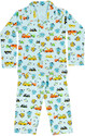 ICABLE Girls Printed Cotton Blend Kids Nightwear (Blue Pack of 1)
