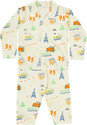 ICABLE Girls Printed Cotton Blend Kids Nightwear (Yellow Pack of 1)