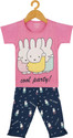 ICABLE Girls Printed Cotton Blend Kids Nightwear (Multicolor Pack of 1)