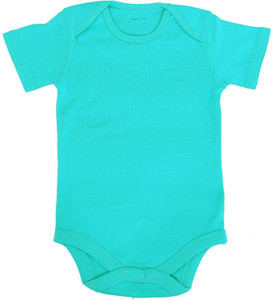 icable romper for baby boys  baby girls casual solid pure cotton green pack of 1