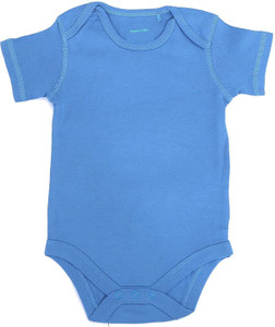 icable romper for baby boys  baby girls casual solid pure cotton blue pack of 1