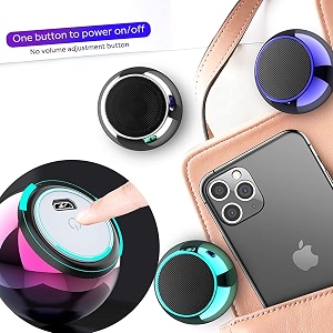 icall name of trust wireless portable mini bluetooth speakers with big sound wireless stereo pairing metal minimalism design nylon lanyard for echo dotandroidipadiphonelaptop