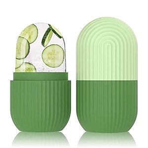 xml ice face roller silicone facial cube for eyes neck massage remove dark circle pore shrink face skin care ice pack mould for kneeback pain reliefinjuries beauty tools 3-green ice roller