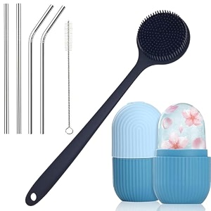 xml ice face roller silicone facial cube for eyes neck massage remove dark circle pore shrink face skin care ice pack mould for kneeback pain reliefinjuries beauty tools straw-bodyscrubber-iceroller