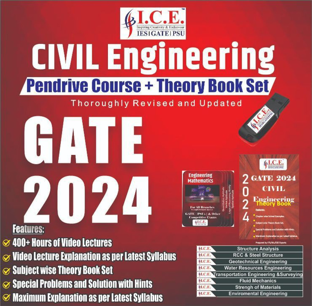 ICE GATE GATE Civil Engineering (CE) 2024 Pendrive Course - Price History
