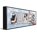 ICE HOCKEY Custom Photo Name Art | Premium Float Framed Canvas | 18”x6