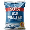 Ice Melt Safe for Concrete Sidewalks & Driveways, 50 lb Snow Salt Bag