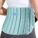 Ice Pack for Back Pain Relief, FSA Eligible, 2 Hours Long Lasting Cold Therapy Flexible Lower Back Ice Pack Wrap for Injuries, Sciatica, Coccyx, Swelling, Surgery Gifts(Light Blue)