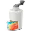 Badelite Ice Shaver Manual Snow Cone Machine Protable Shaved Ice Maker Ice Crusher with 3 Free Ice Boxes