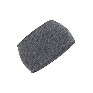 icebreaker merino standard chase wool winter headband for men or women jet hthr one size