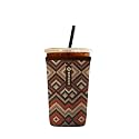 Iced Coffee Sleeve – Neoprene Reusable Cup Sleeves for Drinks, Insulated Drink Sleeves to Keep Hands Dry &amp; Drinks Cold, Stylish &amp; Durable Coffee Sleeves (Knit Pattern, Medium: 22-29oz)