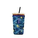 Iced Coffee Sleeve – Neoprene Reusable Cup Sleeves for Drinks, Insulated Drink Sleeves to Keep Hands Dry &amp; Drinks Cold, Stylish &amp; Durable Coffee Sleeves (Starry Ocean, Medium: 22-29oz)