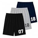 ICEDIVE Boys Cotton Printed Shorts, Pack of 3