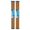 ICEPURE 5 Micron 20" x 2.5" Whole House Activated Carbon and KDF Water Filter Cartridge, Heavy Metal Removal Filter Replacement for EP-20, C1-20, F3WCB32, CTO20-KDF, 2PACK