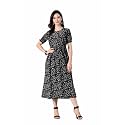 Ichaa Women39s Blue Cotton Printed Maternity Dress