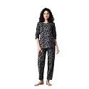 Ichaa Women39s Cotton Printed Round-Neck Night Suit