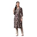 Ichaa Women39s Pure Cotton A-Line Ethnic V-Neck