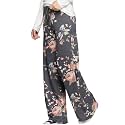 iChunhua Women's Comfy Stretch Floral Print Drawstring Palazzo Wide Leg Lounge Pant