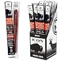 ICON Meats Bison &amp; Pork Snack Sticks, Original, High Protein, 24 Pack