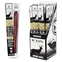 ICON Meats Venison &amp; Pork Snack Sticks, Garlic, High Protein, 24 Pack