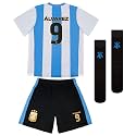 Icon Sports Officially Licensed Argentina Fan Pack - 3-Piece Soccer Set - Soccer Shirt, Shorts &amp; Socks - Unisex Kids